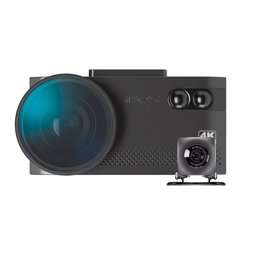 Видеорегистратор с сигнатурным радар-детектором iBOX EVO 4K LaserVision WiFi Signature Dual + Камера заднего вида RC FHD11